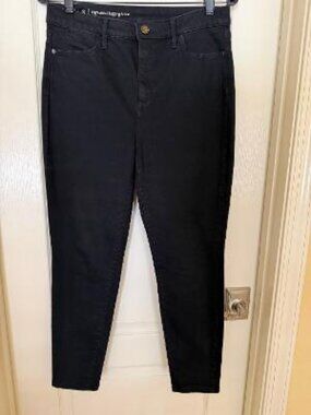 TALBOTS FLAWLESS HIGH WAIST ANKLE JEGGING SIZE 8 BLACK VGUC